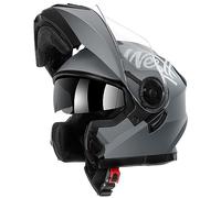 Westt DOT Helmets for Motorcycles - Open Face Motorcycle Helmet Dual Visor - ATV Motocross Snowmobile Helmet for Men Women(M/Gray Torque X)