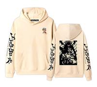 westtrend Anime Black Clover Character Print Hoodie Loose Long-Sleeved Sweatshirt Asta Cosplay Sweatshirt for Men and Women