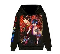 westtrend Anime Blue Exorcist Hoodies Anime Ao no Exorcist Cosplay Sweatshirts Rin Okumura Hoodies Okumura Rin Loose Pullover for Men Women