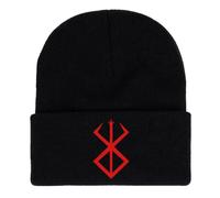 westtrend Anime Cartoon Knit Cap Berserk Knitted Hat Autumn Winter Men and Women Outdoor Warm Knitted Hat Rolled Edge Woolen Cap Beanie Hats