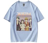 westtrend Anime Fruits Basket Yuki Souma Tohru Shigure Souma T-Shirts Unisex Kawaii Cartoon T-Shirts Sohma Kyo Pullover Fruits Basket Friends Cosplay T-Shirts Top