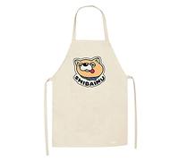 westtrend Anime Gokushufudo Apron The Way of The Househusband Apron Japanese Shiba Inu Print Apron Tether Pinafore Dishwashing Cooking Bakery Gokushufudo Cosplay Costume 80cm*66cm