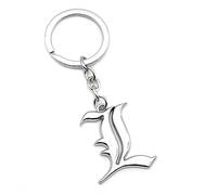 westtrend Death Note Keychain L Lawliet Pendant Light Yagami Kira Key Ring Printing Ryuk Key Chain Small Cartoon Figure Death Note Creative Gift