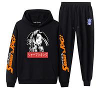 westtrend Men's and Women's Suits Shaman King Casual Printed Hooded Sweatshirt and Trousers Sets Anime YOH Asakura Cosplay Costumes
