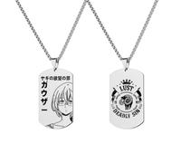 westtrend The Seven Deadly Sins Collection Pendant Necklace Otaku Jewelry Meliodas Tattoo Ban King Hawk Gowther Diane Escanor Necklace Jewelry for Men Gifts Halloween Colar Anime Accessories
