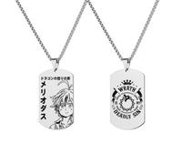 westtrend The Seven Deadly Sins Collection Pendant Necklace Otaku Jewelry Meliodas Tattoo Ban King Hawk Gowther Diane Escanor Necklace Jewelry for Men Gifts Halloween Colar Anime Accessories