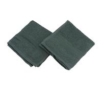 Westward Ho! 2 Pack Face Towels - Super Soft 100% Combed Cotton, 390 GSM, Highly Absorbent & Gentle on Skin, 30cm x 30cm, (Dark Green)