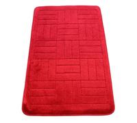 Westward Ho! Renato Large Bath Mat 60x100 cm Soft Durable Quick Drying Luxury Bathroom Rug, Burgundy