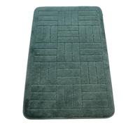 Westward Ho! Renato Large Bath Mat 60x100 cm Soft Durable Quick Drying Luxury Bathroom Rug, Dark Green