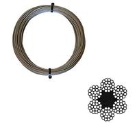 Westward Rope and Wire - Galvanised Wire Rope - 6mm 6x19FC (15 Metres)