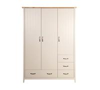 Westwick Grey Oak Effect Mdf & Pine 5 Drawer Triple Wardrobe (H)1920mm (W)1420mm (D)560mm