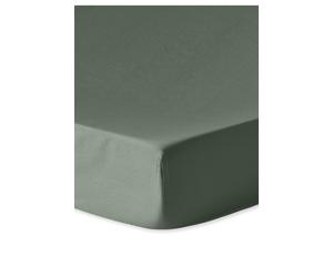 Westwing Comfort Cotton Sheet Green Elasticated 140 x 200