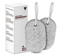 WestWolf - Porous Volcanic Pumice Stone For Feet Hard Skin, Pack of 2 Rectangle Shape, 5.5x9x2cm | Foot Scrubber for Dead Skin, Cracked Heels, Corn Calluses Remover For Skin Exfoliation, Home Pedicure