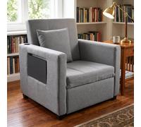 Westwood 3-In-1 Folding Sofa Bed Single Sleeper Chair W/ Side Table Living Room