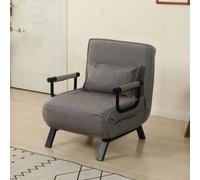 Westwood 4-In-1 Convert Folding Sofa Bed Floor Chair Recliner Sleeper Lounger Grey