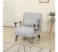 Westwood 4-In-1 Convert Folding Sofa Bed Floor Chair Recliner Sleeper Lounger L-Grey
