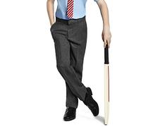 Westwood Boys Pull Up School Trousers Elasticated Pull On Black Grey Navy Age 2 3 4 5 6 7 8 9 10 11 12 13