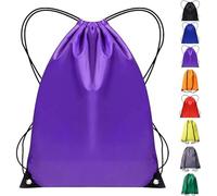 WESTWOOD FOX Drawstring Gym Bag String Bags Gym Sack Backpack PE Bags for Women Men Trainer Swimming Bag Travel Beach School Holidays Suitable for Sports,kids,Boys,Girls (Purple)
