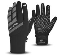 WESTWOOD FOX Waterproof & Windproof Winter Gloves for Men & Women-Thermal Insulated,Anti Slip,Touchscreen Warm Gloves for Skiing, Cycling, Motorcycle, Running & Outdoor Sports (Black, M)