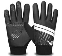 WESTWOOD FOX Waterproof Winter Gloves for Boys and Girls- Windproof Thermal Kids Gloves,Anti-Slip, Touchscreen,Warm Insulated Mittens for Running,Cycling,Snow,Ski & Cold Weather (BLACK, M)