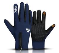 WESTWOOD FOX WFX Winter Gloves Touch Screen Anti Slip Warm Gloves Windproof Thermal Sports Cycling Gloves for Men & Women Outdoor bike Glove for Running Camping Driving (Navy Blue, Large)