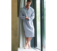 British Boxers Men's Brushed Cotton Nightshirt - Westwood Pebble Stripe - SMALL