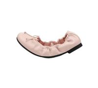 WESUF Bow Ballet Flats for Women PU Leather Round Toe Slip On Pumps | Microfiber Insole,Rubber Sole,Pink Brown Red Black White,Daily Wear,Four Seasons,French Style