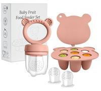 WeSweet Baby Fruit Feeder - Silicone Fruit Feeder for Babies- Breastmilk Popsicle Freezer Molds for Baby Teething & Infant Self Feeding