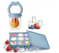 WeSweet Fruit Feeder for Baby - Silicone Ice Lolly Moulds with 3 Extra Feeder Pacifier- for Teething Relief & Infant Self Feeding