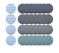 Wet and Dry Sandpaper 180mm Hook and Loop Sanding Discs, 20Pcs 7Inch Silicon Carbide Sander Pads for Drawall Sander 1000/1500/2000/3000 Grit Flocked Sand Paper for Polishing Automotive Metal Floors
