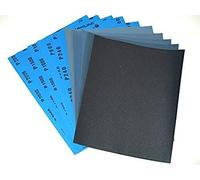 Wet and Dry Sandpaper Mixed Grits 240/600/1000/1500/2000 10 Sheets 2 per grit 230 x 280mm Waterproof Paper Quality STARCKE Matador
