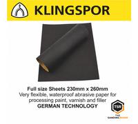 Klingspor Wet and Dry Sandpaper Sanding Waterproof Sand Paper 120 - 2500 Grits