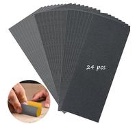 Wet and Dry Sandpaper, Sanding Paper Set Assorted 1000, 2000, 3000 Grits Abrasive Paper Sheets, 8.9 x 3.6 Inch Sandpaper for Automotive Sanding, Wood Furniture Jewelry Polishing