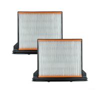 Wet and Dry Vacuum Filters, High Efficiency Filtration, Washable and Reusable, Construction, for Bosch GAS 25 L SFC Series, 2 Pack