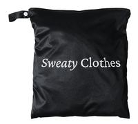 Wet Bag for Sweaty Gym Clothes - Waterproof, Smell Proof, Machine Washable Sweat Bags for Dirty Workout Gear - Dry Bags for Gym, Sports, Yoga - Laundry On The Go, Travel Organizer 12.6" x 14.6"