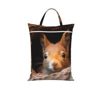 Wet Bag Travel Laundry Bag 1pc(Tree Hole Cute Squirrel)