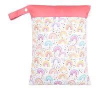 Wet Bag, Wet Bag for Swimwear and Towels - Waterproof Bag with 2 Zipper Pockets, Wet Dry Bags for Swimsuits - Reusable Yoga Gym Bag, A, Consulte la descripción, See description
