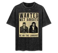 Wet Bandits Home Alone Funny Joe Pesci Fan Parody Black Unisex T-Shirt Printed Tee Graphic Top for Men Shirt XL