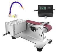 Wet Bench Sander Knife Sharpener Tool with Waterproof Belt, Sandpaper, and Flexible Pipe for Jewelry Making and DIY Crafts