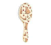 Wet Brush Detangler Hair Brush - All Hair Types - Soft Bristles Glide Through Tangles with Ease Capybaras Red Cherry for Wet & Dry Hair