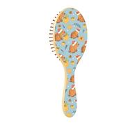 Wet Brush Detangler Hair Brush - All Hair Types - Soft Bristles Glide Through Tangles with Ease Cute Capybaras and Hat for Wet & Dry Hair