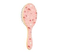 Wet Brush Detangler Hair Brush - All Hair Types - Soft Bristles Glide Through Tangles with Ease Pink Flamingo for Wet & Dry Hair