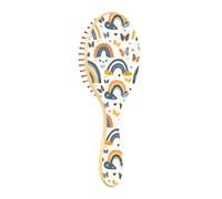 Wet Brush Detangler Hair Brush - All Hair Types - Soft Bristles Glide Through Tangles with Ease Rainbows and Butterflies for Wet & Dry Hair