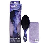 Wet Brush Effortless Beauty Kit By For Unisex - 2 Pc Original Detangler Hairbrush, Reusable Makeup Remover Towel