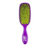 WetBrush Shine Enhancer Brush with Soft Intelliflex and Natural Boar Bristles to Help Distribute Hairs Natural Oils, Wet Brush Detangler Is Gentle on Hair, Purple