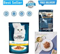 Wet Cat Food Perle Mini Fillets Chicken In Gravy 85g Single Pouch