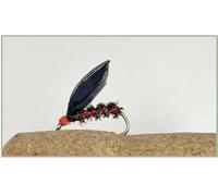Wet Cormorant Trout Flies, Black Barbless, Rainbows, Brownies, Choice of size and quantity, good competition flies (12, 12)