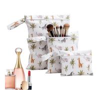 Wet Dry Bag - 3 Pieces Polyester Leakproof Organizer Diaper Bag with Zipper and Handle for Clothes, Swimming, Swimsuit, Towel, Diaper, Beach, Pool, Travel, Gym