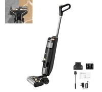 Wet-Dry Vacuum Cleaner and Steam Mop for Hard Floors with One-touch Self-cleaning, Dual Water Tank, Digital Display and Long Run Time, Great for Sticky Messes and Pet Hair, Black, 2 Years Warranty