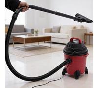 Wet Dry Vacuum Cleaner with Powerful Suction, Portable Design with Universal Wheels, Ideal for House, Garage, and Workshop, 1000W